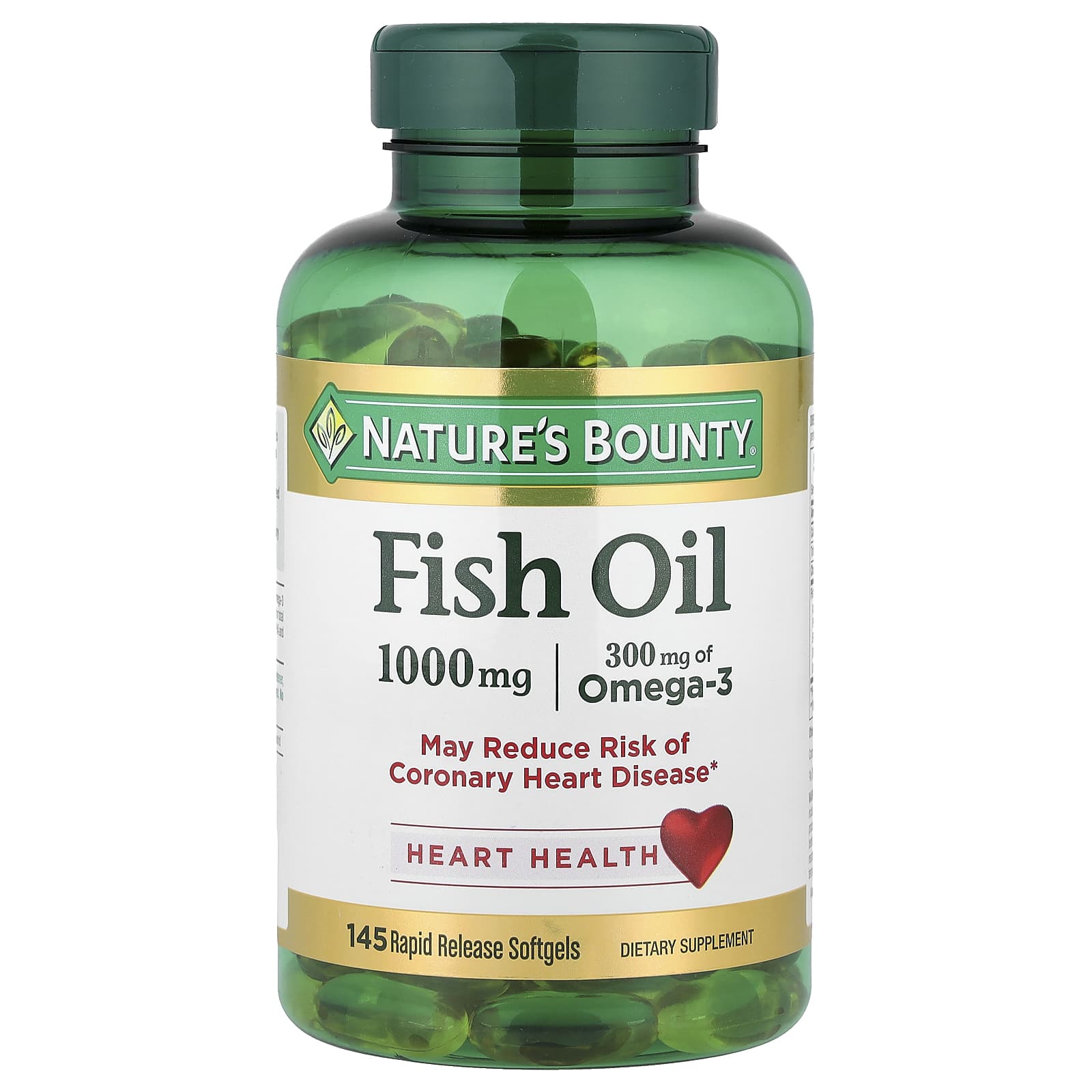 Рыбий жир Nature's Bounty 145 Rapid Release, 1000 мг, мягкие капсулы