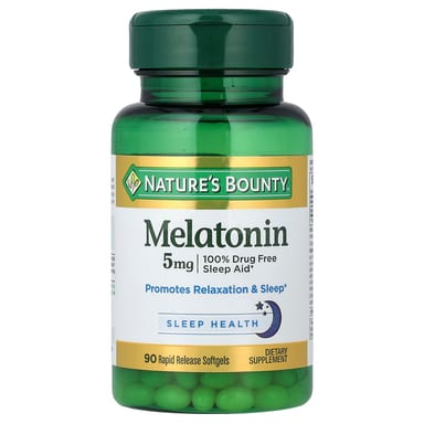 Мелатонин Nature's Bounty 90 Rapid Release, 5 мг, мягкие капсулы