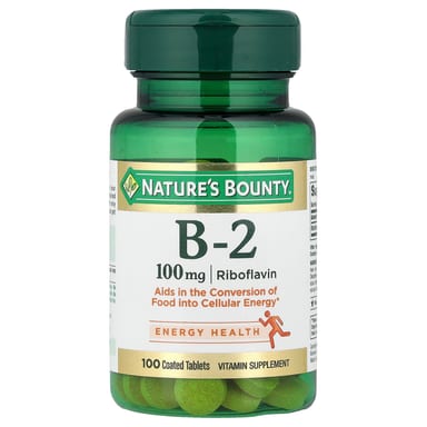 Витамин B2 Nature's Bounty 100 Coated Tablets, 100 мг, таблетки