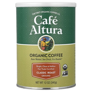 Кофе Cafe Altura Organic Classic Roast, оттенок Ground, 340 г