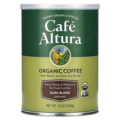 Кофе Cafe Altura Organic Dark Blend, оттенок Ground, 340 г