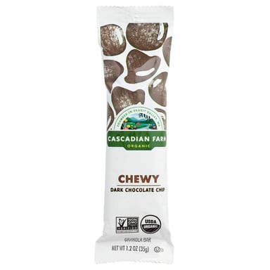 Темный шоколад Cascadian Farm Organic Chewy Granola Bars Chip, 35 г, 6 шт., батончик