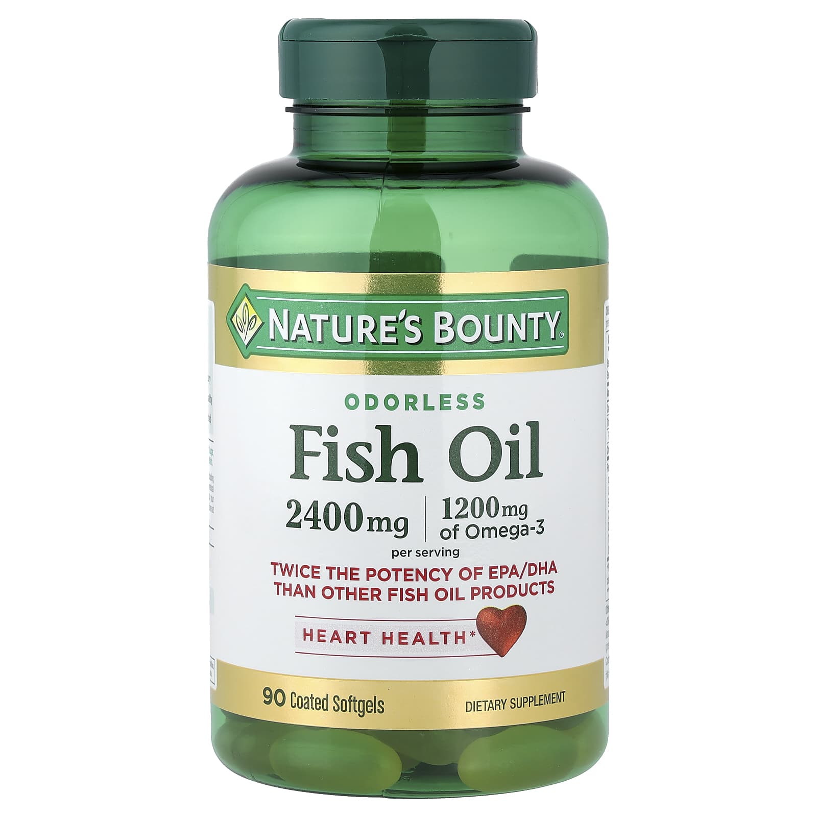 Рыбий жир Nature's Bounty, оттенок Odorless, 1200 мг, мягкие капсулы