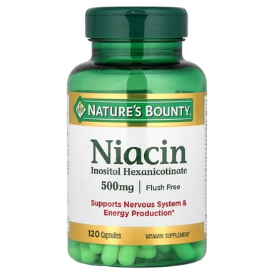 Ниацин Nature's Bounty Flush Free, 500 мг, 120 капсул