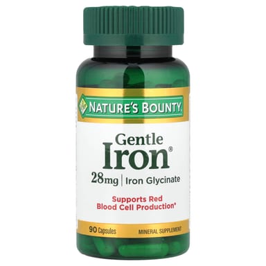 Железо Nature's Bounty Gentle®, 90 капсул