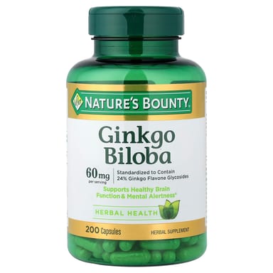 Гинкго билоба Nature's Bounty, 30 мг, 200 капсул