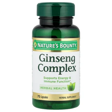Фото товара: Комплекс Nature's Bounty Ginseng, 75 капсул