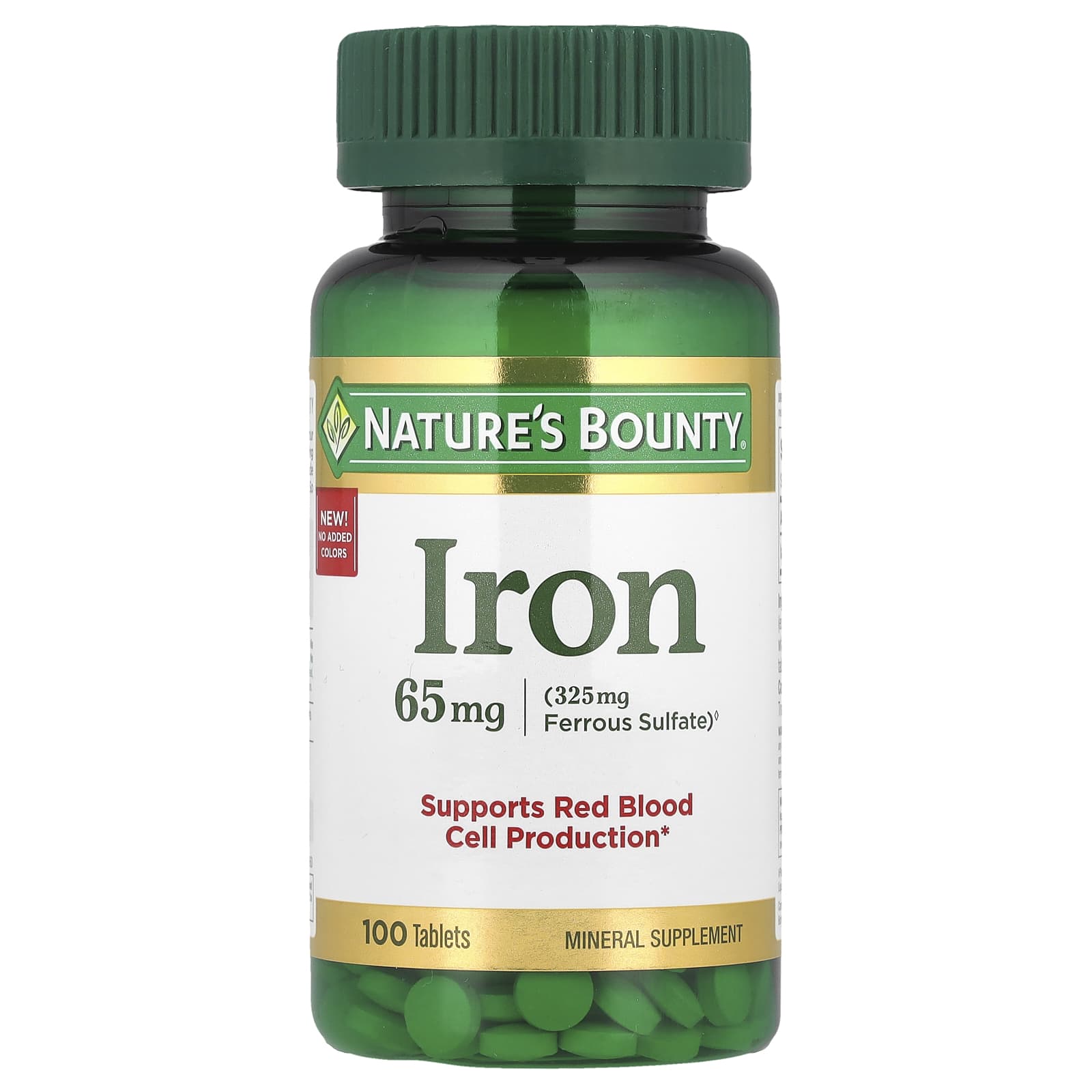 Железо Nature's Bounty, 65 мг, 100 таблеток