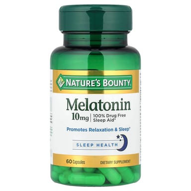 Мелатонин Nature's Bounty, 10 мг, 60 капсул
