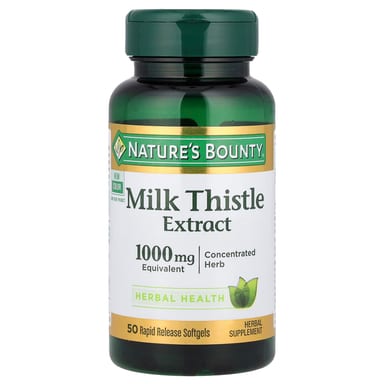 Расторопша Nature's Bounty Extract 50 Rapid Release, 1000 мг, мягкие капсулы