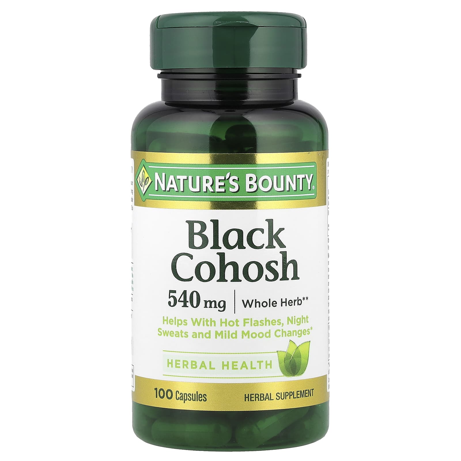 Корень клопогона Nature's Bounty, 540 мг, 100 капсул
