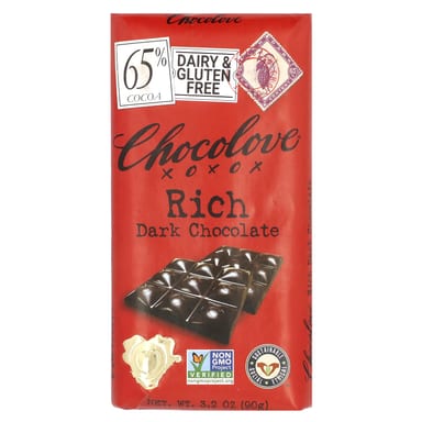 Темный шоколад Chocolove Rich 65% Cocoa, 90 г
