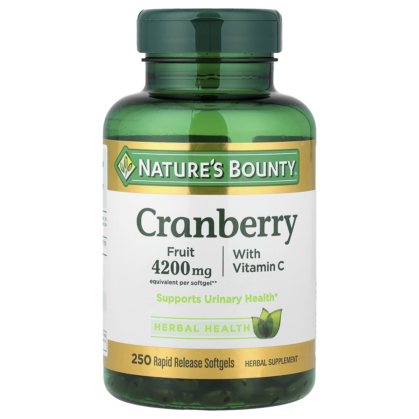 Клюква Nature's Bounty with Vitamin C 250 Rapid Release, мягкие капсулы