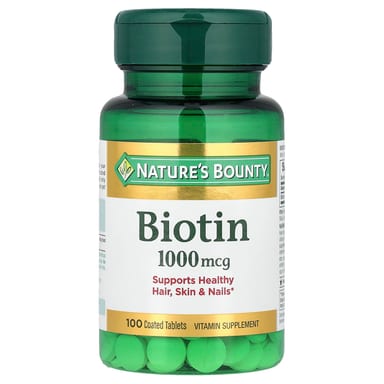 Биотин Nature's Bounty 100 Coated Tablets, 1000 мкг, таблетки