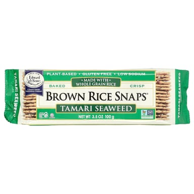 Рис Edward & Sons Brown Snaps® Tamari Seaweed, 100 г
