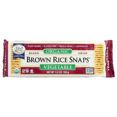 Рис Edward & Sons Organic Baked Crisp Brown Snaps®, оттенок Vegetable, 100 г