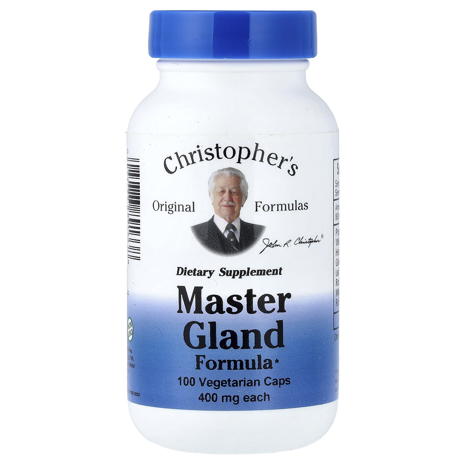 Комплекс Christopher's Original Formulas Master Gland, оттенок 100 Vegetarian Caps