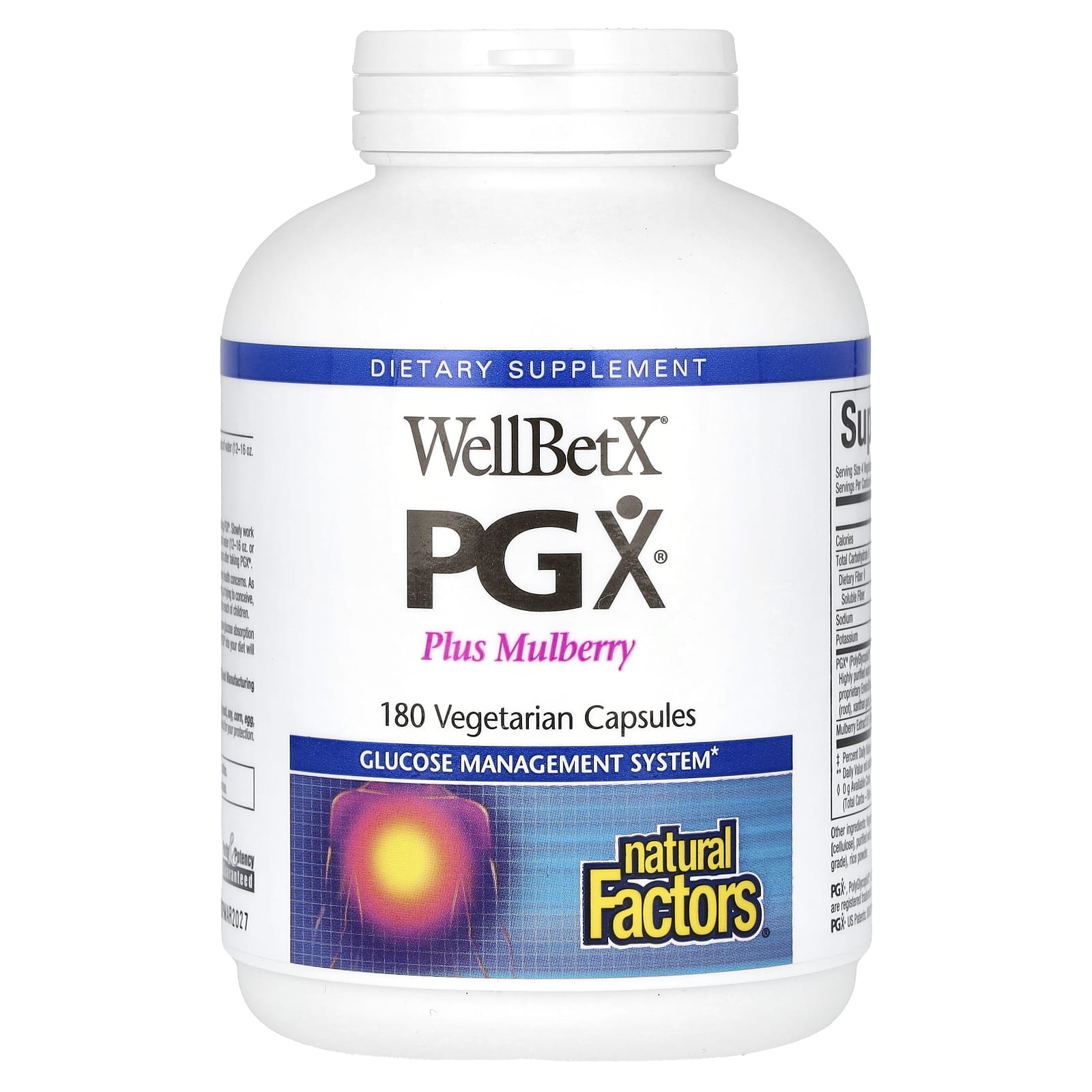 Комплекс PGX Natural Factors, вкус Plus Mulberry, 180 растительных капсул