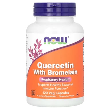 Бромелайн NOW Foods Quercetin, 120 растительных капсул