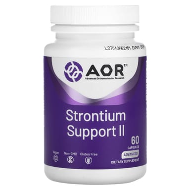 Стронций Advanced Orthomolecular Research AOR Support II, 341 мг, 60 капсул