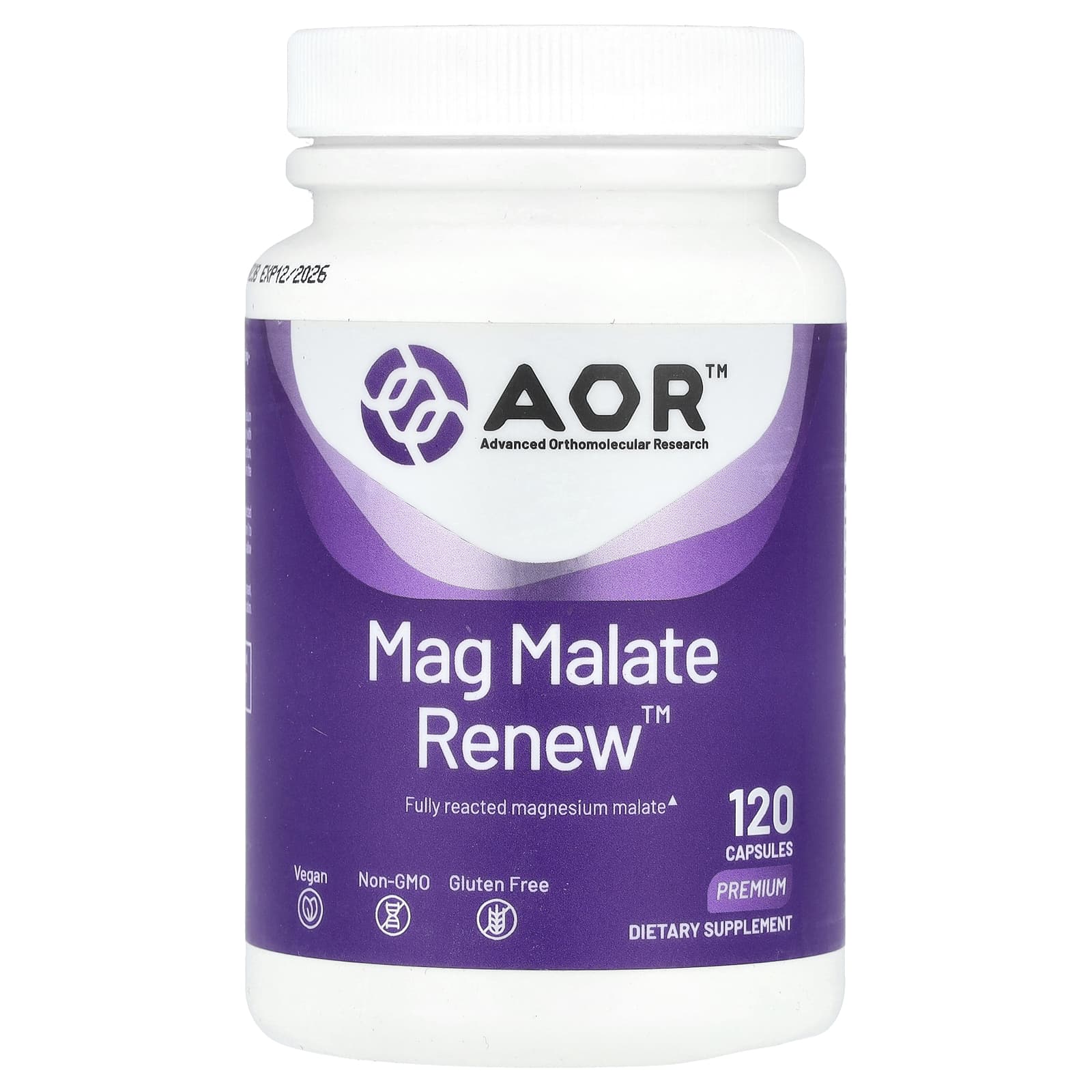 Магний малат Advanced Orthomolecular Research, 120 капсул