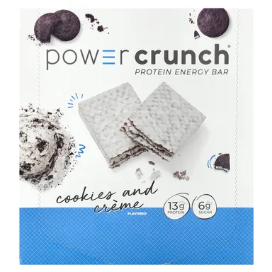 Фото товара: Печенье BNRG Power Crunch® Protein Energy Bar and Crème, 40 г, 12 шт., батончик