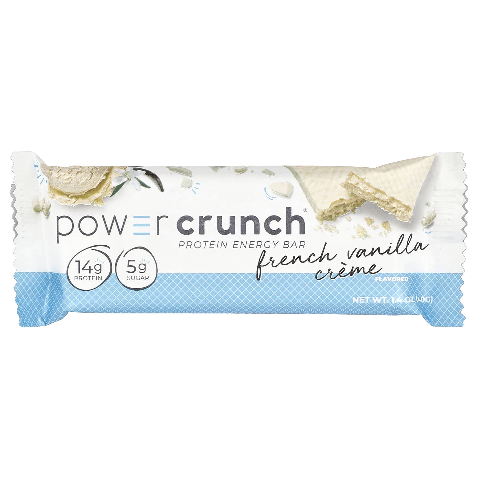 Протеин BNRG Power Crunch® Energy Bar French Vanilla Creme, 40 г, 12 шт., батончик — фото 2