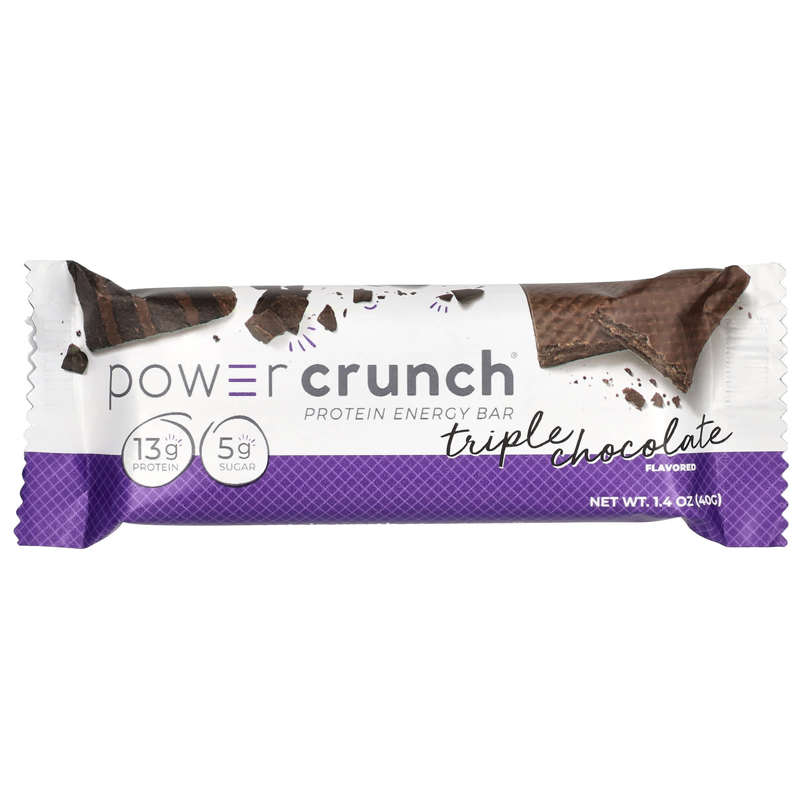 Шоколад BNRG Power Crunch® Protein Energy Bar Triple, 40 г, 12 шт., батончик — фото 3