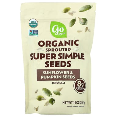 Семена тыквы Go Raw Organic Sprouted Super Simple Seeds Sunflower &, 397 г