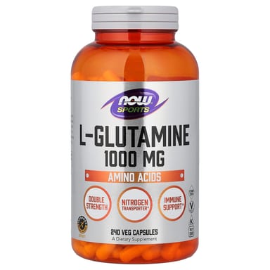 L-глютамин NOW Foods L-Glutamine, 1000 мг, 240 растительных капсул
