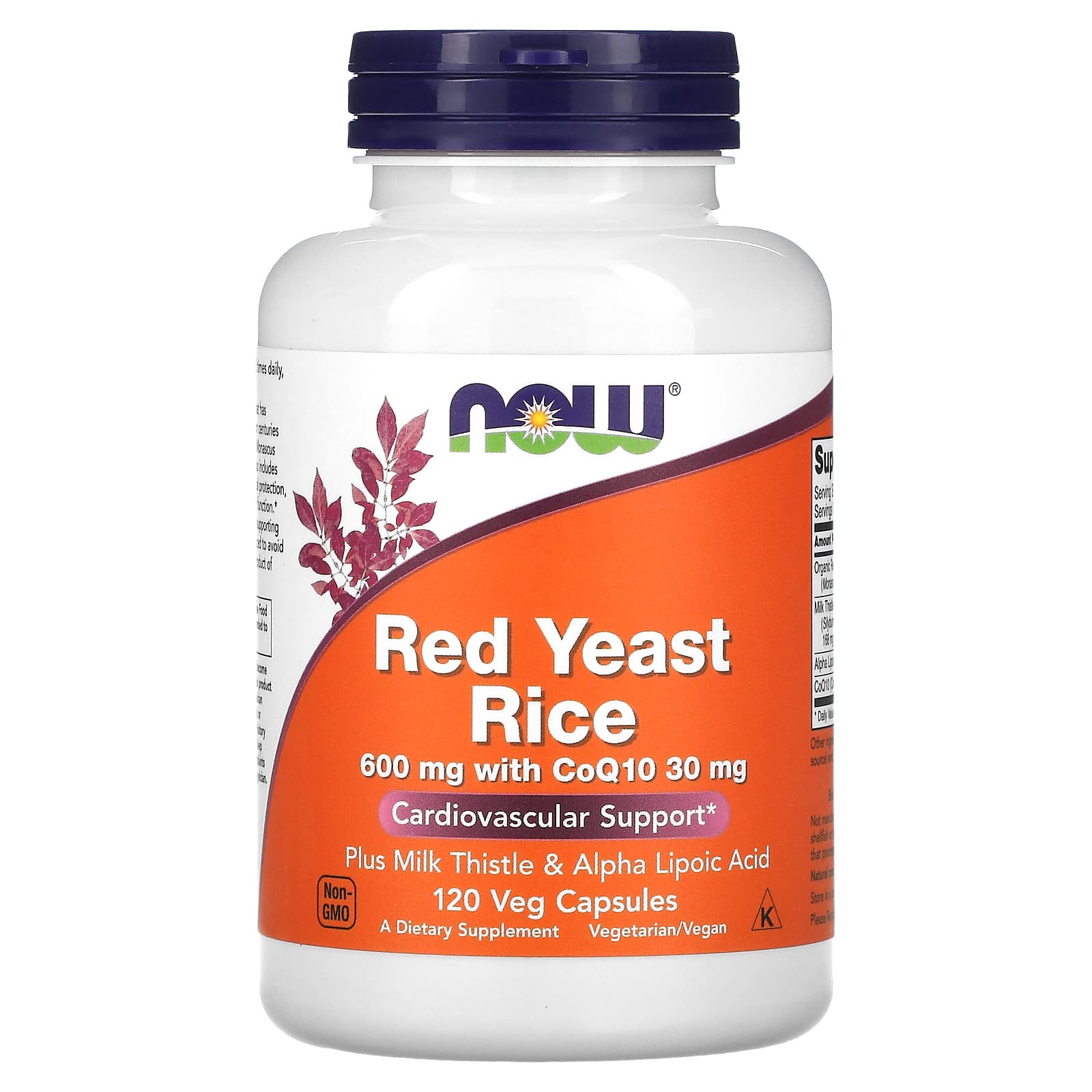 Рис NOW Foods Red Yeast, 120 растительных капсул