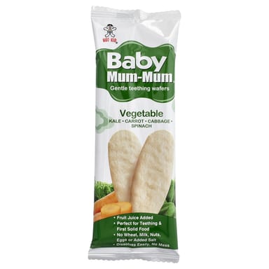 Детское вафли для прорезывания зубов Hot Kid Baby Mum-Mum® Gentle Vegetable, 12 пакетов