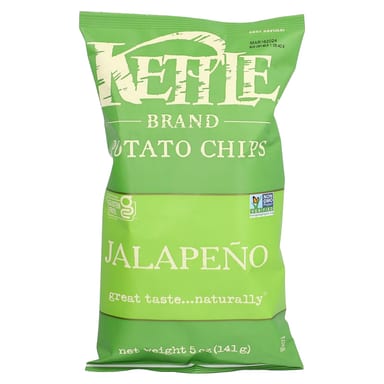 Чипсы Kettle Foods Potato, оттенок Jalapeno, 141 г