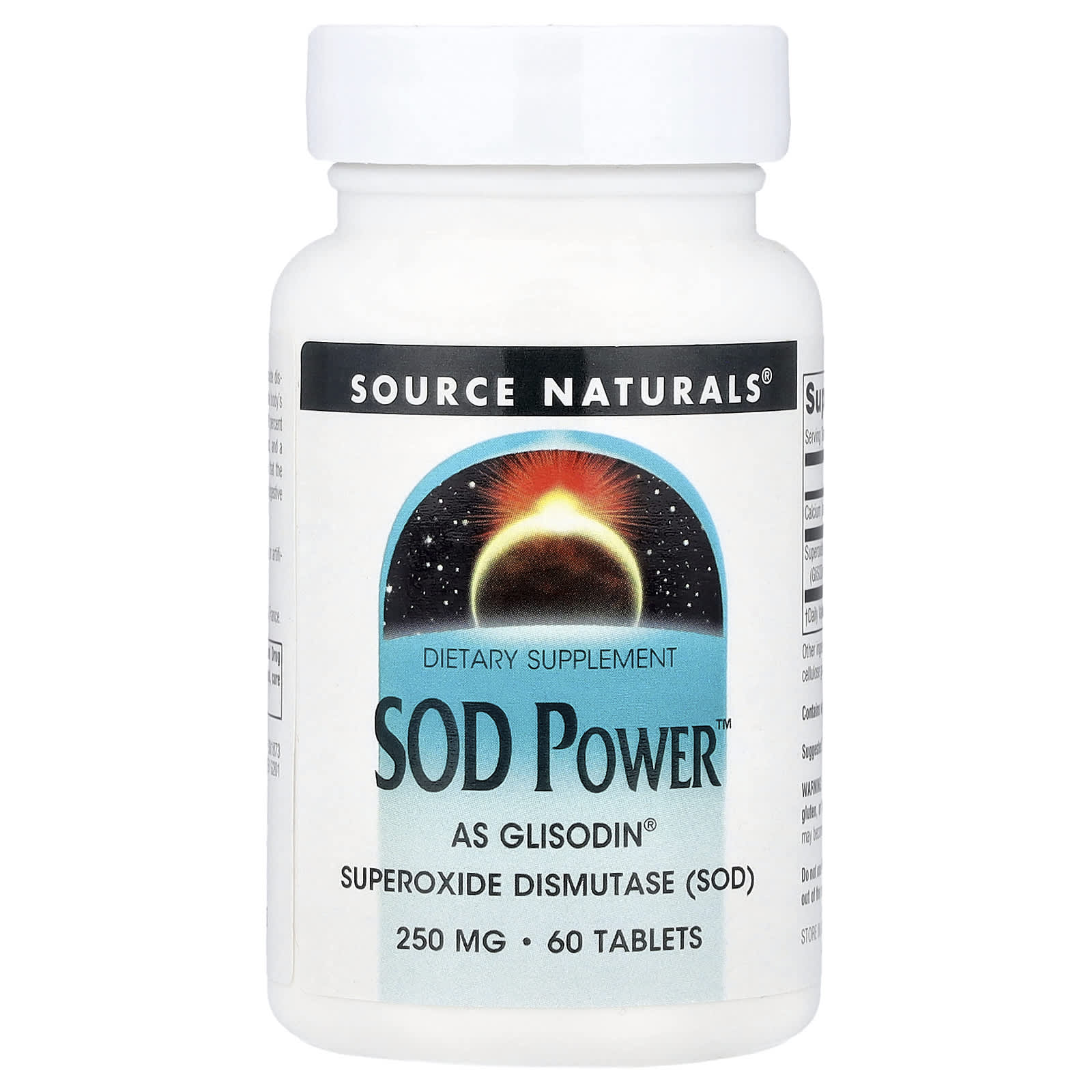 SOD (супероксиддисмутаза) Source Naturals™, 250 мг, 60 таблеток