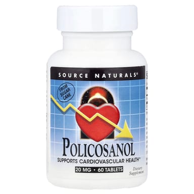 Поликозанол Source Naturals, 20 мг, 60 таблеток