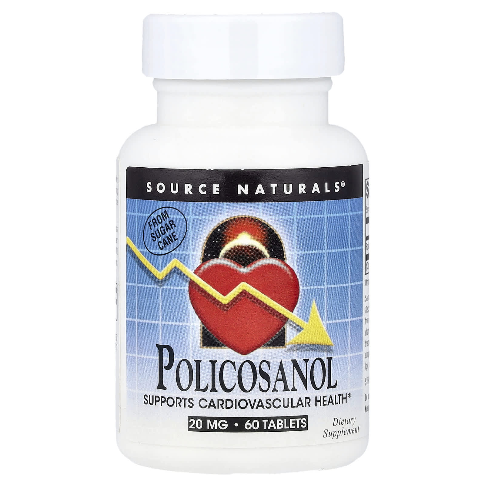 Поликозанол Source Naturals, 20 мг, 60 таблеток