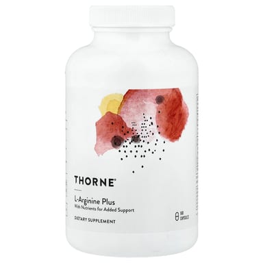 L-аргинин Thorne L-Arginine Plus with Nutrients for Added Support, 180 капсул
