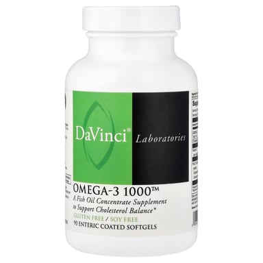Омега-3 DaVinci Laboratories 1000™ 90 Enteric Coated, мягкие капсулы