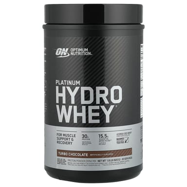 Шоколад Optimum Nutrition Platinum Hydro Whey® Turbo, 820 г, 1.8 lb