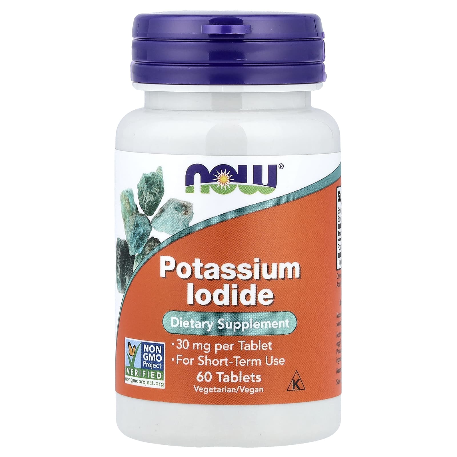 Калий NOW Foods Iodide, 30 мг, 60 таблеток