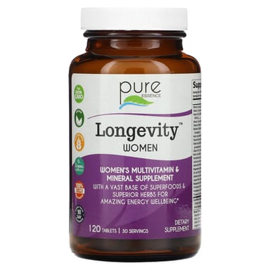 Мультивитаминно-минеральный комплекс Pure Essence Longevity Women Women's Supplement, 120 таблеток