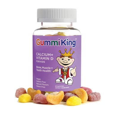 Витамин D GummiKing Calcium + for, 60 жевательных пастилок