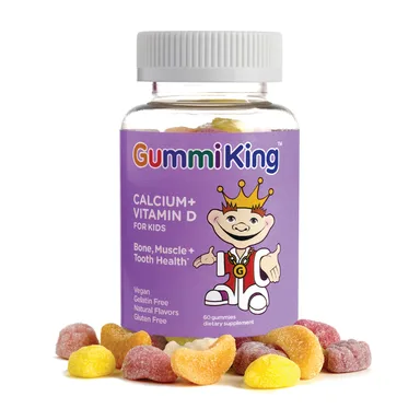 Фото товара: Витамин D GummiKing Calcium + for, 60 жевательных пастилок