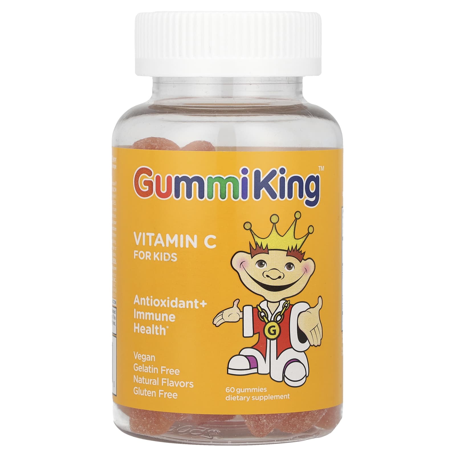 Витамин C GummiKing for, вкус Orange, 30 мг на пастилку, 60 жевательных пастилок — фото 4