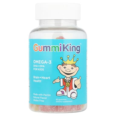 Омега-3 GummiKing DHA EPA for Orange and Lemon, вкус Strawberry, 35 мг на пастилку, 60 жевательных пастилок
