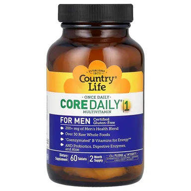 Фото товара: Мультивитамины Country Life Core Daily® 1 For Men, 60 таблеток