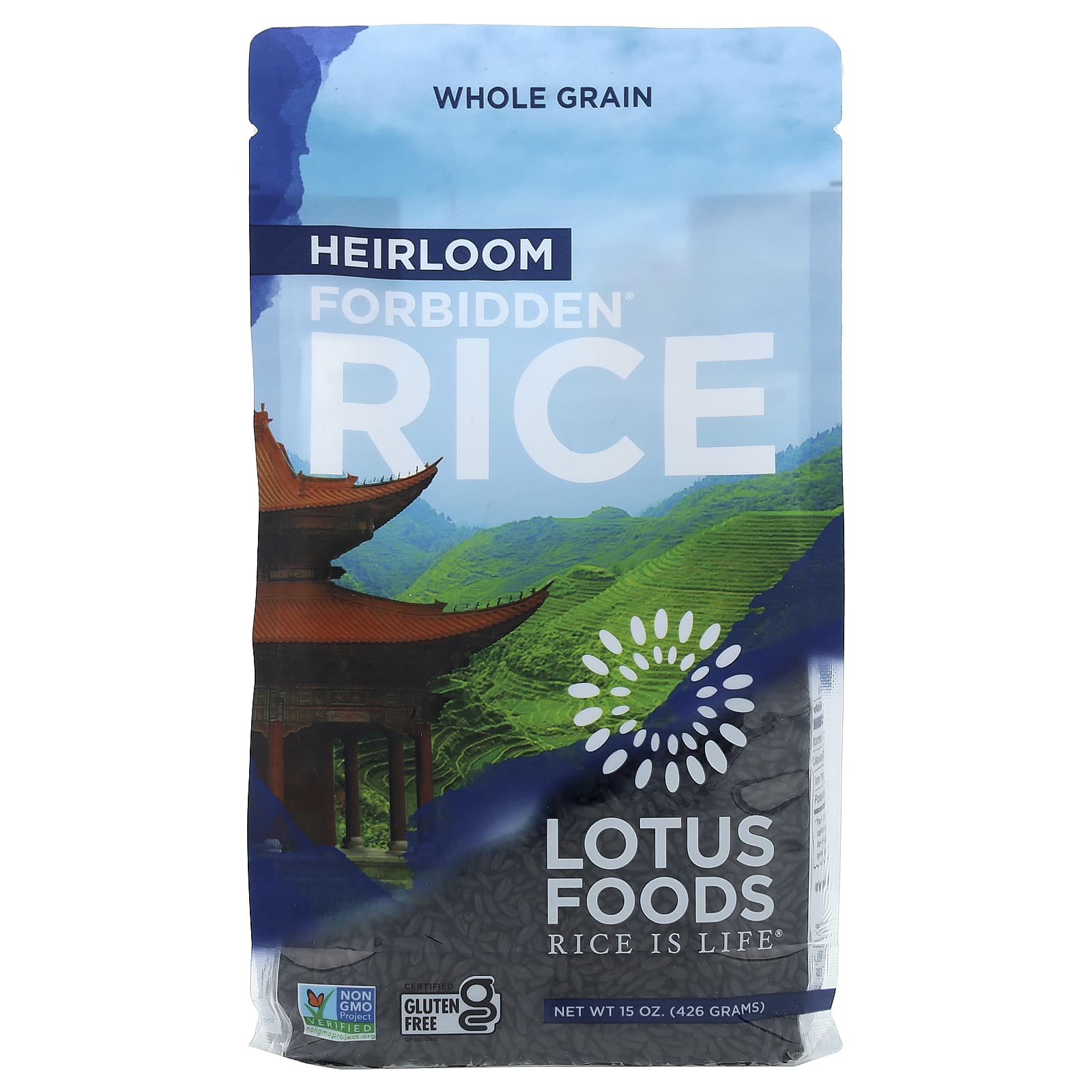 Рис Lotus Foods Heirloom Forbidden®, 426 г — фото 2
