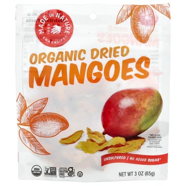 Сушеные манго Made in Nature, 85 г