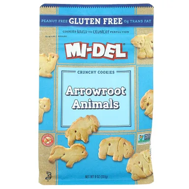 Фото товара: Печенье Mi-Del Cookies Crunchy Arrowroot Animals, 227 г