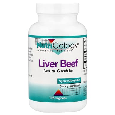 Комплекс Liver Beef Nutricology, оттенок 125 Vegicaps